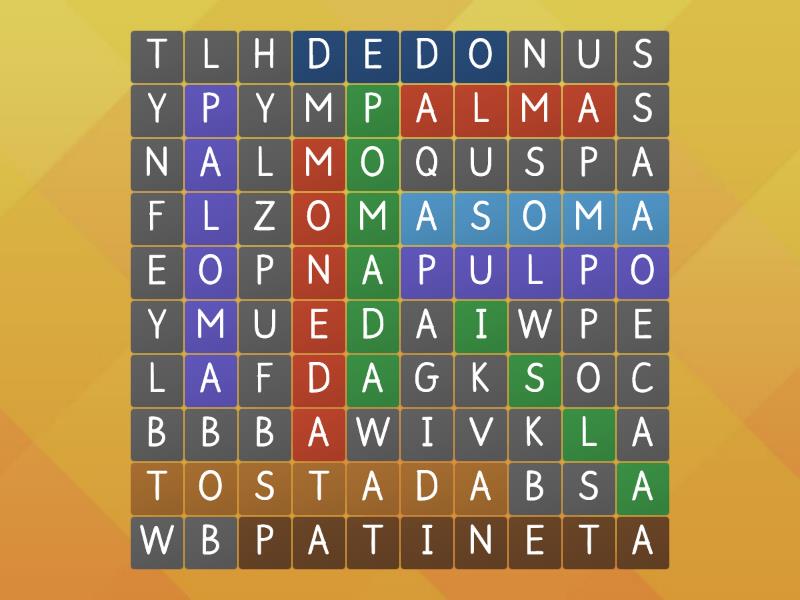 Sopa De Letras Wordsearch