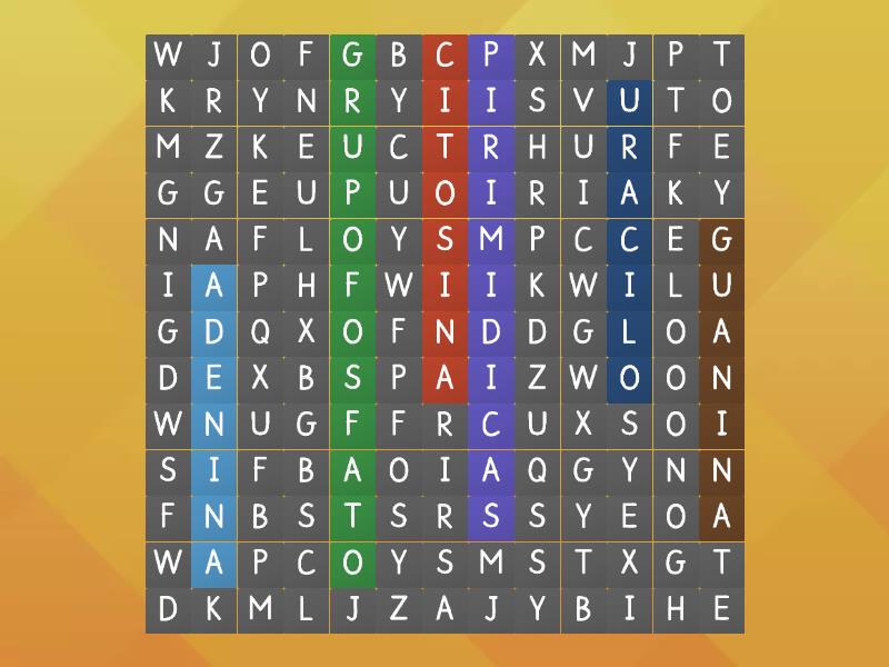 Sopas De Letras De Bases Nitrogenadas Wordsearch