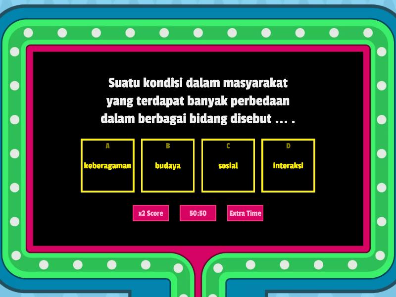 Keberagaman Sosial Dan Budaya Di Indonesia Concurso De Preguntas