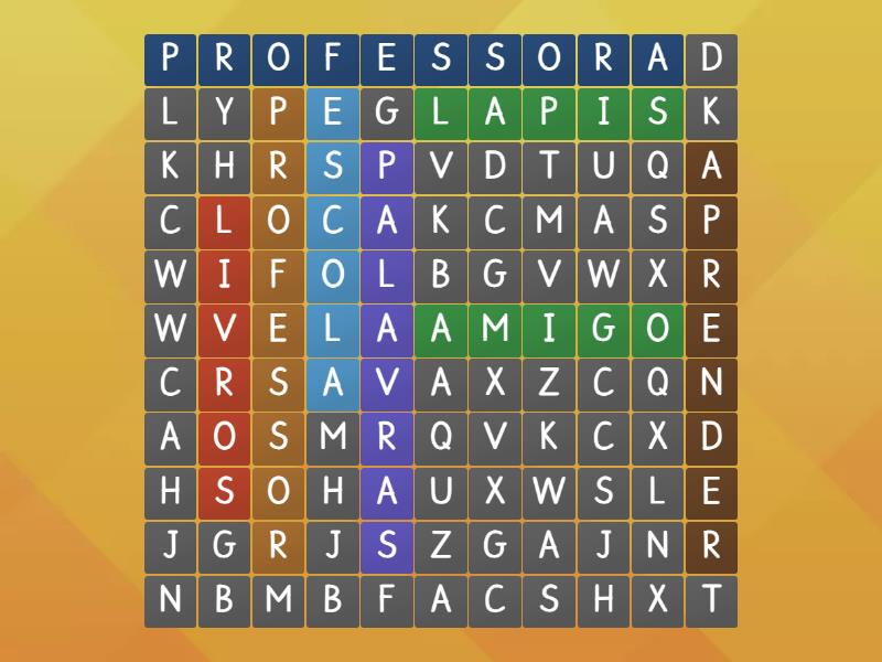 APRENDENDO PALAVRAS Wordsearch