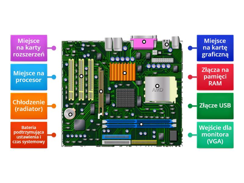 Budowa Komputera Rysunek Z Opisami