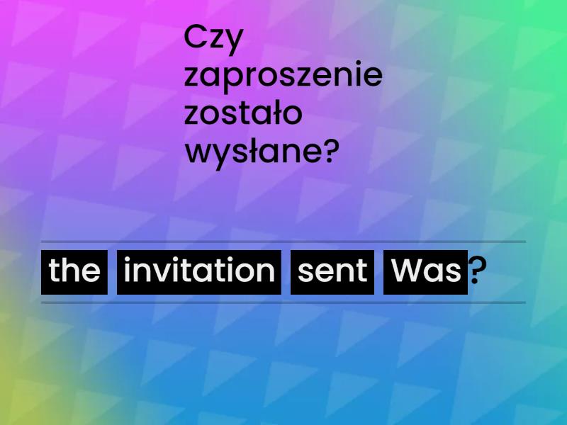 Passive Voice Strona Bierna Past Simple Questions Yes No Unjumble