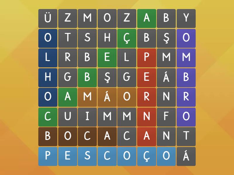 Corpo Humano Wordsearch