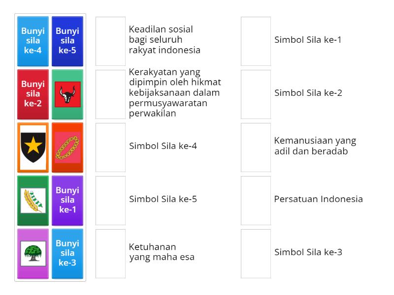 Simbol Simbol Pancasila Match Up