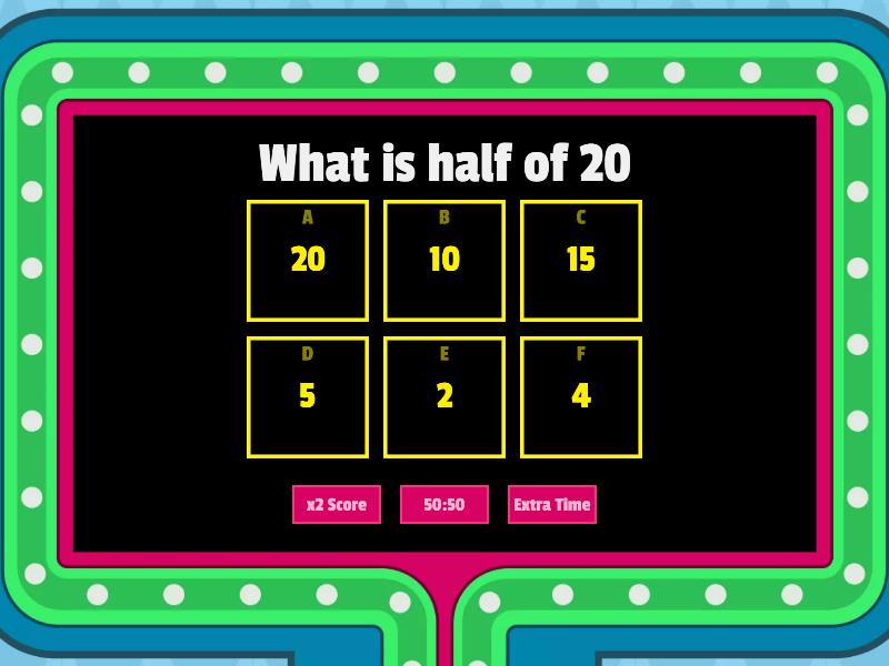 Fractions Gameshow Quiz