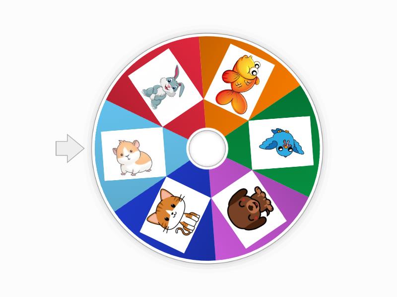 Pre Kinder A B Pets Spin The Wheel