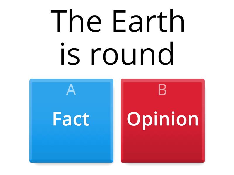 Fact And Opinion Practice Quiz