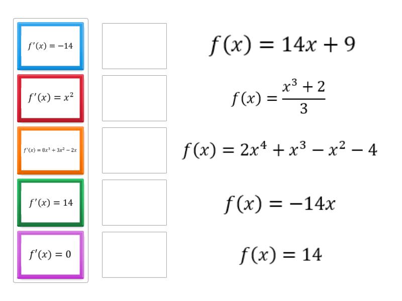 Derivadas Match Up