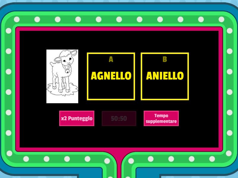 Esercizi Misti Di Ortografia Gameshow Quiz