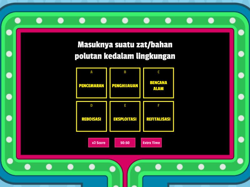 Pencemaran Lingkungan Gameshow Quiz