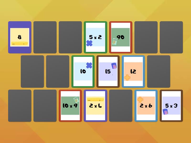 Tablas De Multiplicar 2 5 10 Matching Pairs