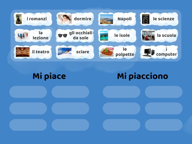 Mi Piace Mi Piacciono Group Sort