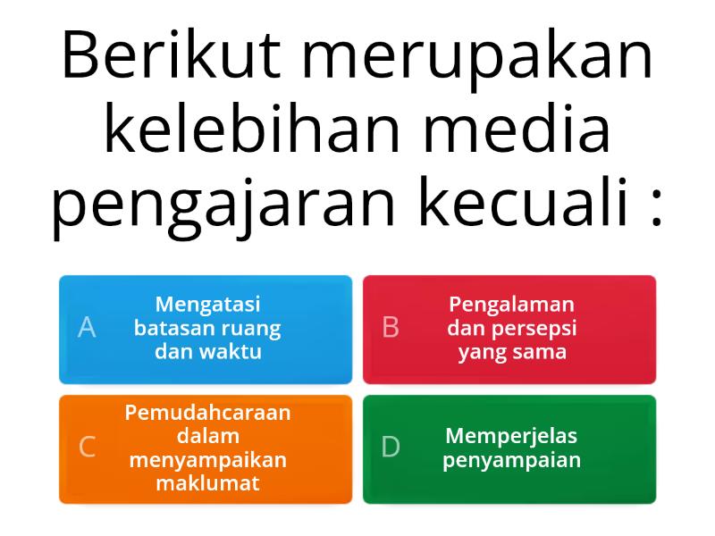 Kuiz Edup Teknologi Untuk Pengajaran Pembelajaran Tajuk