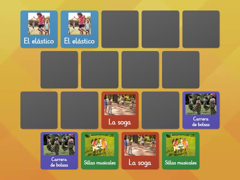 Juego De La Memoria Juegos Tradicionales Matching Pairs