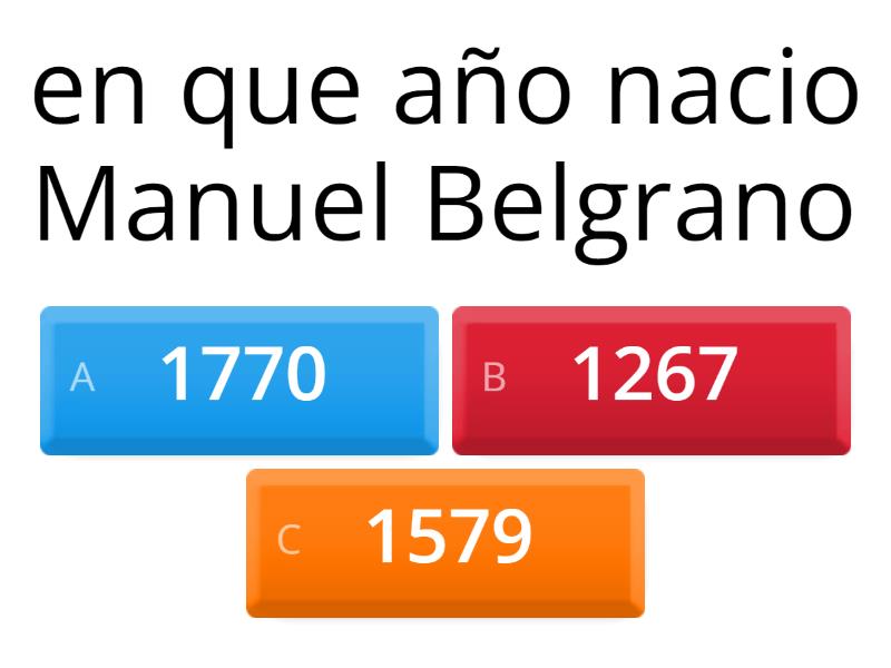 Preguntas De Manuel Belgrano Cuestionario