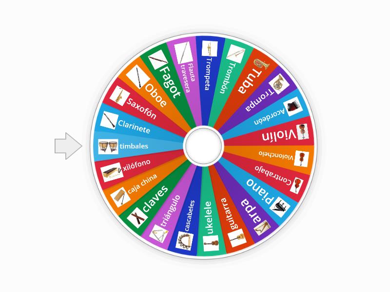 Instrumentos Musicales Spin The Wheel