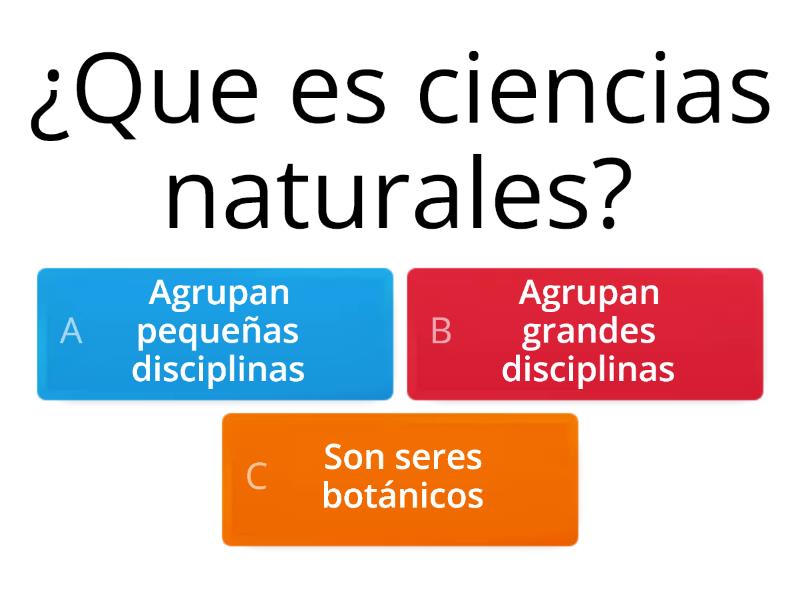 Ciencias Naturales Quiz