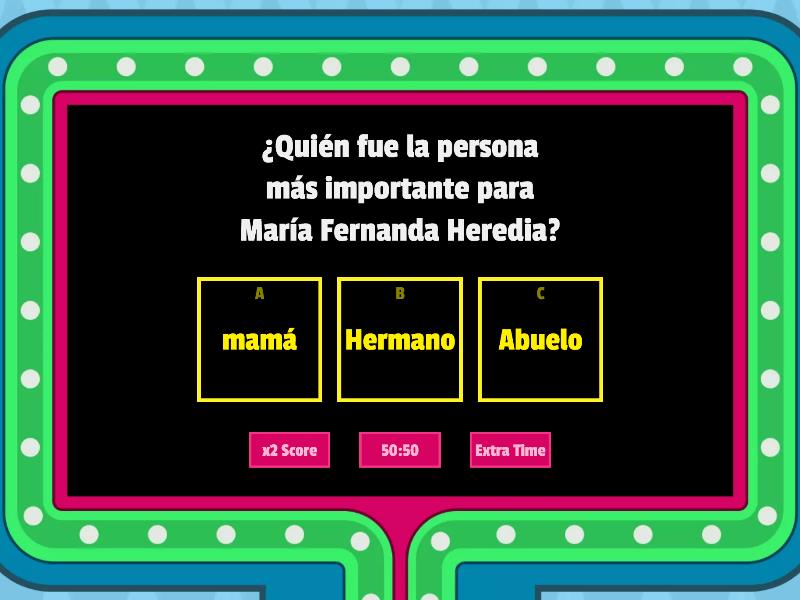 Lecturas Unidad 4 Gameshow Quiz