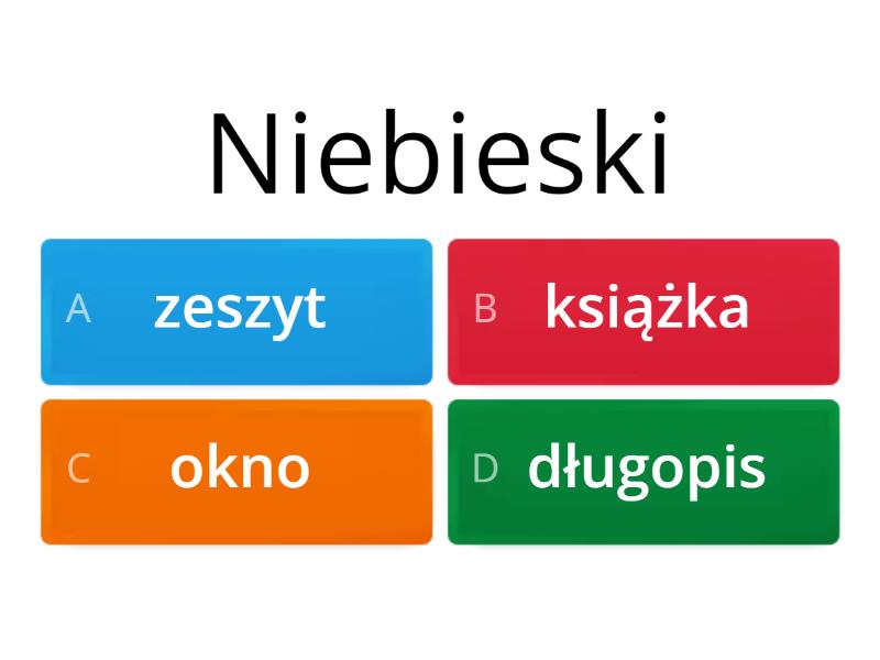 Test Przymiotnik Rzeczowniki Dopasuj J Zyk Polski Dla Obcokrajowc W