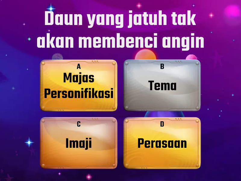 Kuis Unsur Pembangun Puisi Quiz