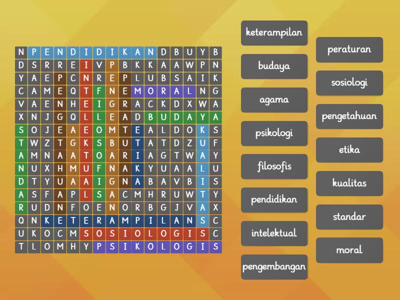 Game Kosa Kata Wordsearch