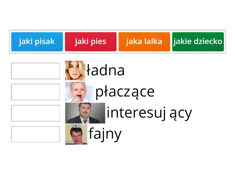 Przymiotniki Match Up