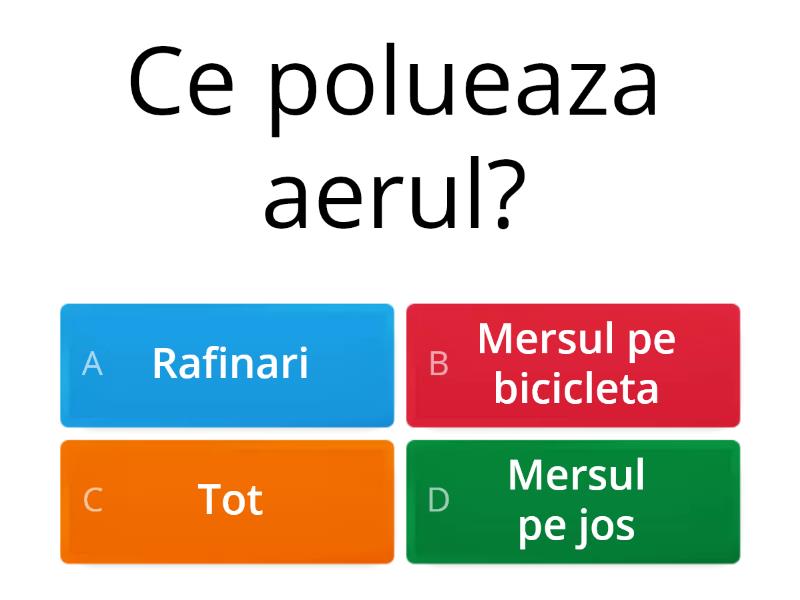 Poluarea Aerului Quiz