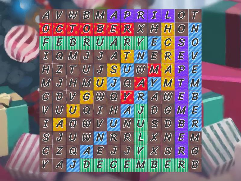 FInd Without Clue Wordsearch