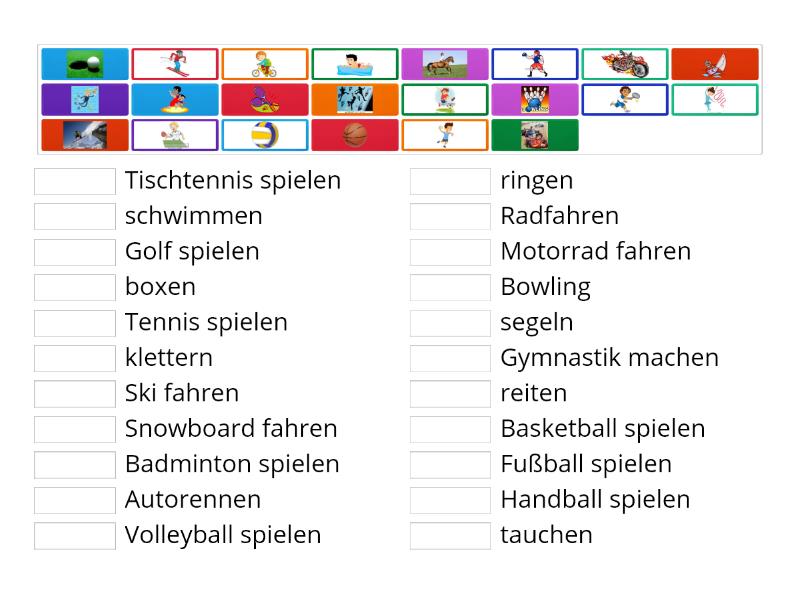 Sportarten Match Up