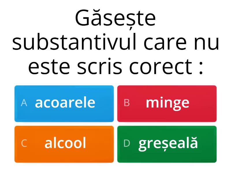 Substantivul Test Clasa A Iii A Quiz