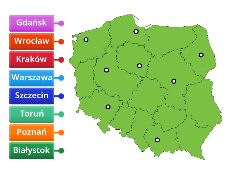 Miasta W Polsce Labelled Diagram