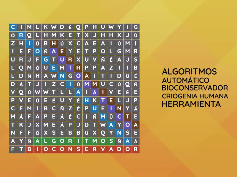 INTELIGENCIA ARTIFICIAL Wordsearch