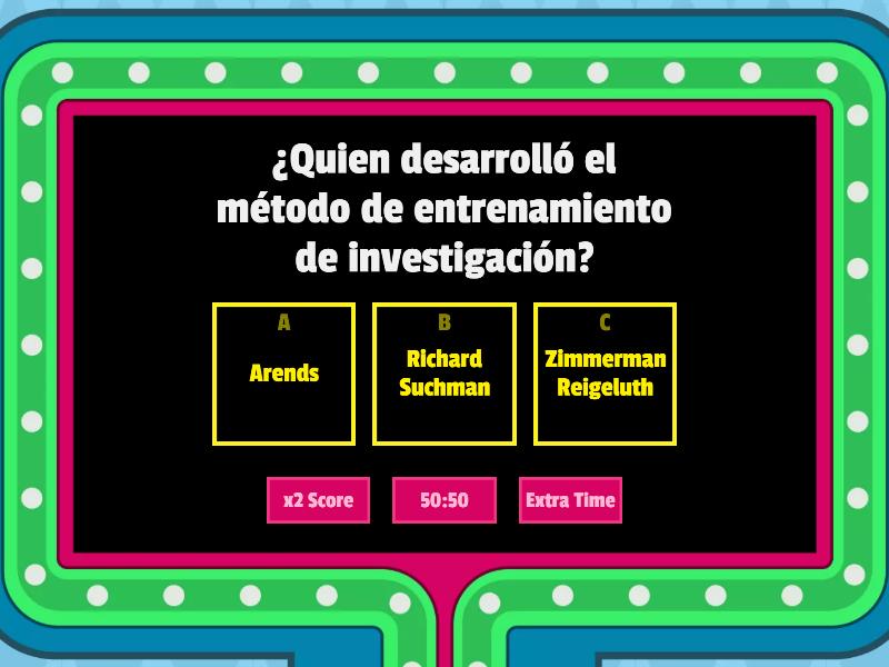 APRENDIZAJE BASADO EN PROBLEMAS Gameshow Quiz