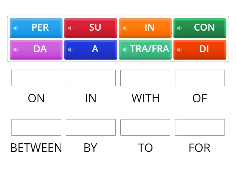 Preposizioni Match Up