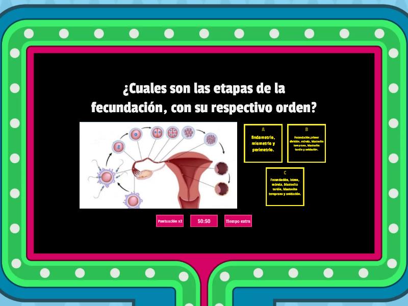 Aparato Reproductor Femenino Gameshow Quiz