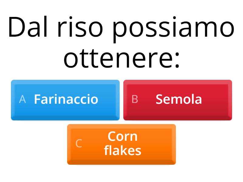 Cereali E Pseudocereali Quiz