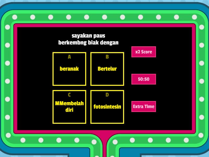 Perkembangbiakan Hewan Gameshow Quiz