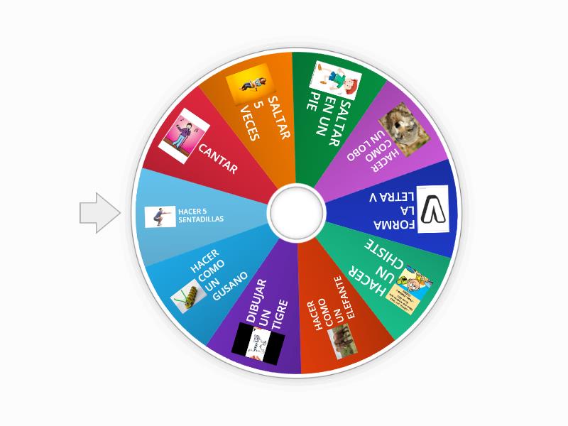 Ruleta De Actividades Fisica Random Wheel