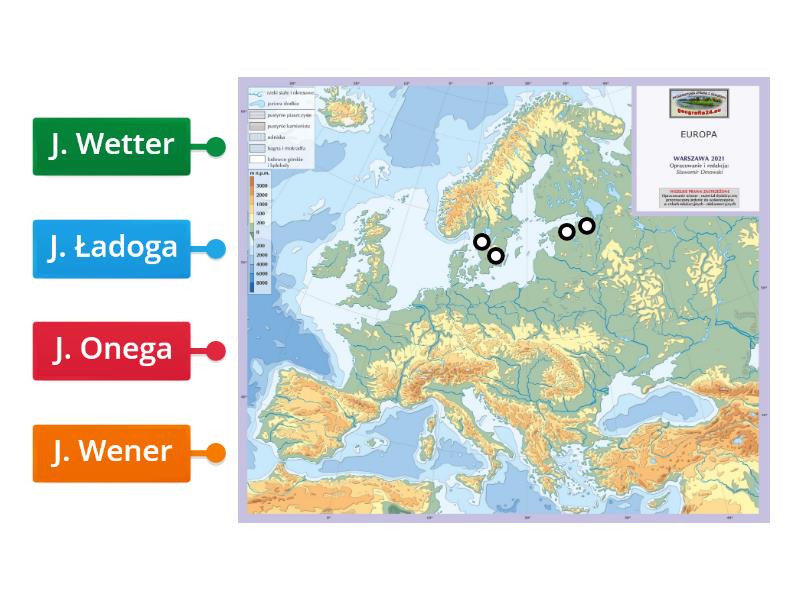 Jeziora Europy Labelled Diagram