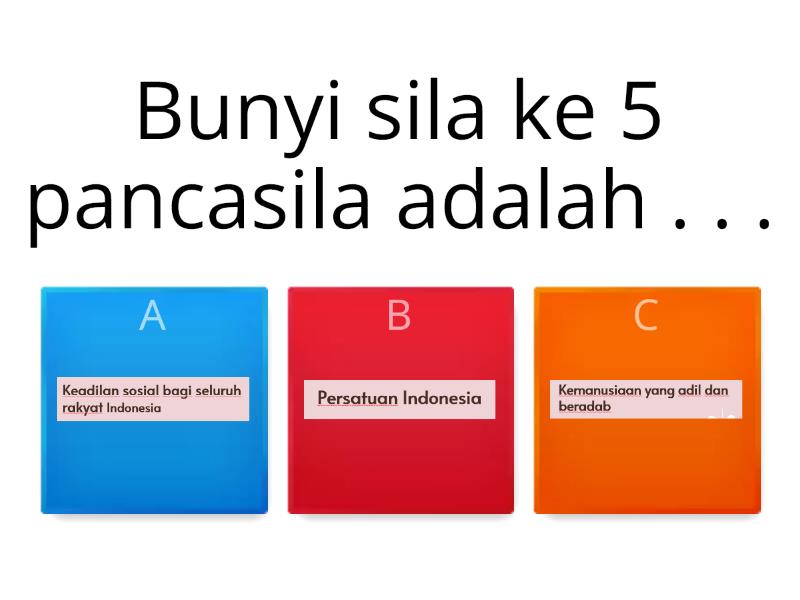 Sila Ke 5 Pancasila Quiz