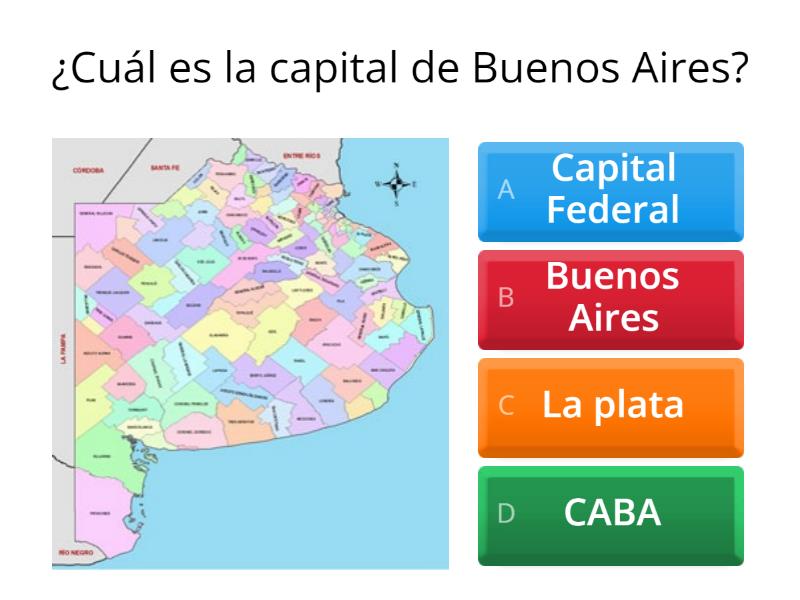 Provincias Y Capitales De Argentina Quiz