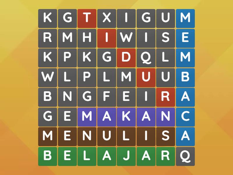 Kata Kerja Wordsearch