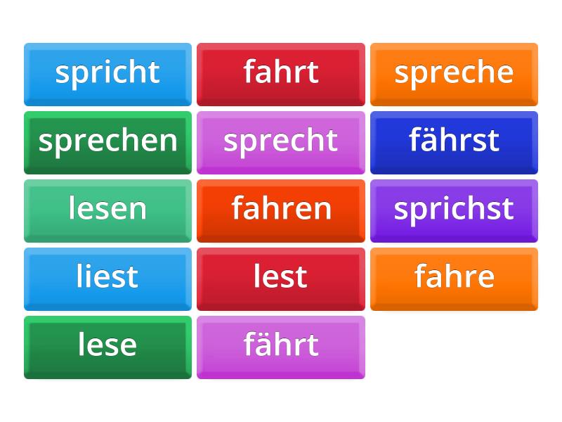 Lesen Sprechen Fahren Fichas Giratorias