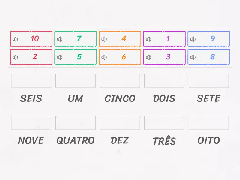 Conhecendo Os Numerais Match Up