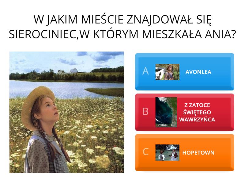 ANIA Z ZIELONEGO WZGÓRZA Test