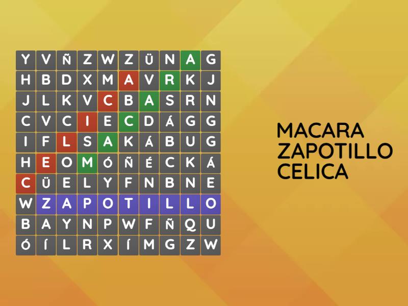 Ciudades Del Ecuador Wordsearch