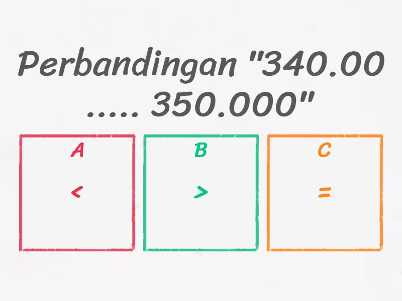 Membandingkan Dan Mengurutkan Bilangan Cacah Quiz