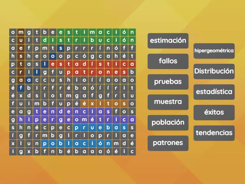 Distribuci N Hipergeom Trica Sopa De Letras