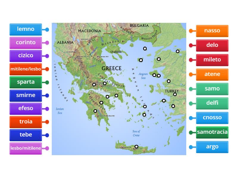 Cartina Geo Labelled Diagram