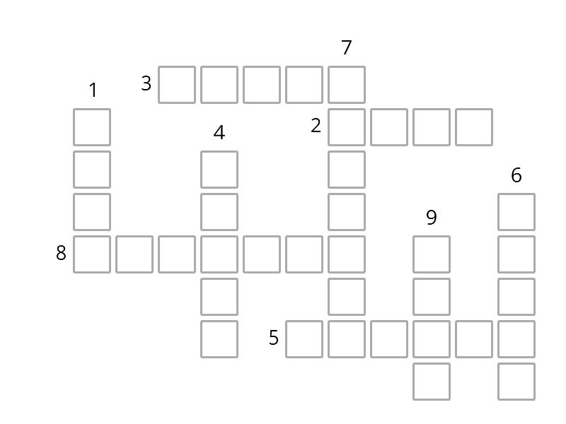 Crucigrama Edades Crossword